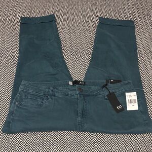 Kut from the Kloth Teal Ankle Crop Jeans